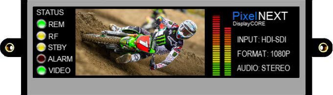 1U 480x128 RGB TFT HDMI Color Display